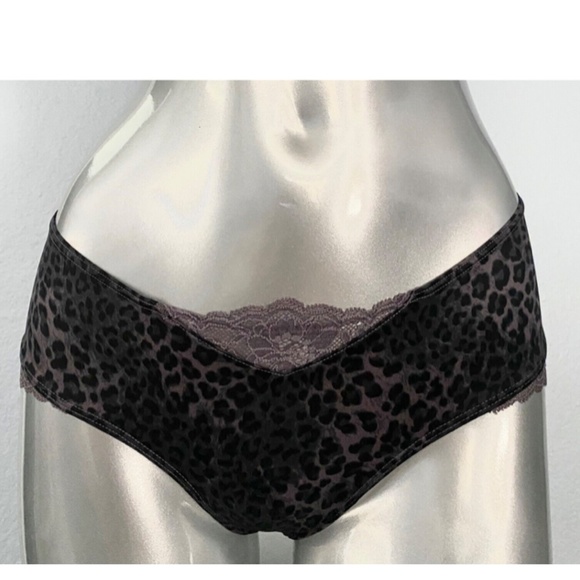 Victorias Secret Nwt Very Sexy Leopard Stretch Lace Up Micro Cheeky Panty - Picture 3 of 4